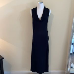 James Perse black tencel sleeveless cowl neck dress, sz 3